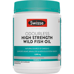 Swisse ODOURLESS HIGH STRENGTH WILD FISH OIL (200 Tablets)