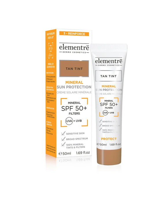 Elementre SPF 50+ Mineral Sun Protection - Tan Tint (50ml)