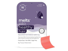 Wellbeing Nutrition Melts Into Healthy Hair Oral Strip - Tropical Watermelon Flavour(30 Oral Strips)
