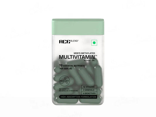 Ace Blend Men's Methylated Multivitamin Health Supplement Veg Capsule (60 Capsule )