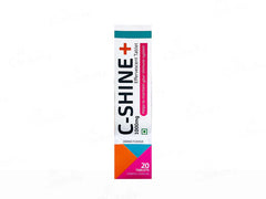C-Shine+ 1000mg Effervescent Tablet - Orange Flavour(20 Tablets)