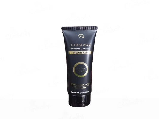 Glamway Activated Charcoal 24 Carat Gold Peel Off Face Mask ( 100 GM )