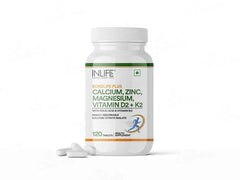 Inlife Bonelife Plus Calcium, Zinc, Magnesium, Vitamin D2 + K2 Tablet(120 Tablets)
