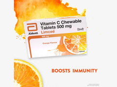 Limcee Vitamin C 500mg Chewable Tablet - Orange Flavour (10x15 Tablets)