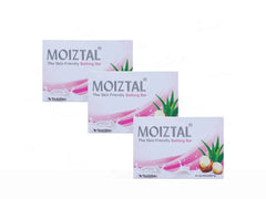 Moiztal Skin-Friendly Bathing Bar ( 3 x 75 gm )