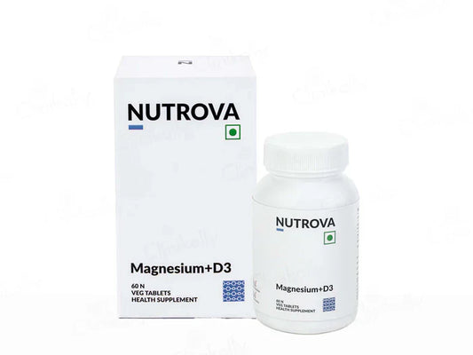 Nutrova Magnesium + D3 Health Supplement Tablet ( 60 Tablets )