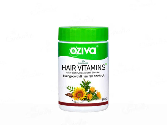 OZiva Hair Vitamins Capsule For Hair Growth & Hair Fall Control (60 Capsules)