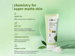 Plum Green Tea & Zinc Super-Matte Sunscreen Gel SPF 50 PA++++ ( 50 GM )