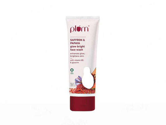 Plum Saffron & Papaya Glow Bright Face Wash With Vitamin B5 & Glycerin ( 100 ML )