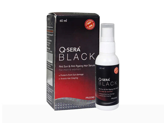 Q-Sera Black Serum Anti Sun & Anti Ageing Hair Serum ( 60 ML )
