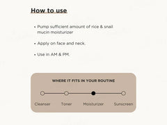 RiceKraft Rice & Snail Mucin Oil-Free Light Weight Moisturizer ( 55 GM )