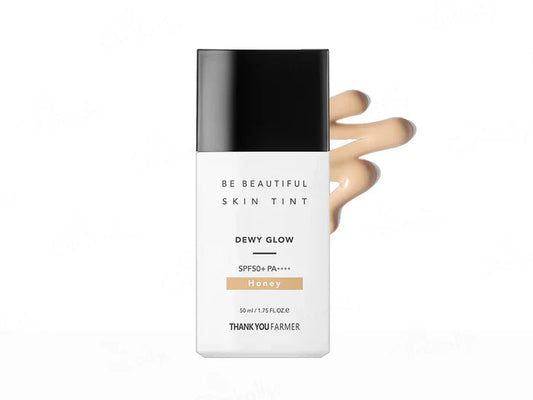Thank You Farmer Be Beautiful Skin Tint Dewy Glow Moisturiser Sunscreen SPF 50 PA++++ (Honey)(50 ml)