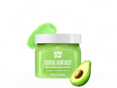 Wild Oak Tropical Rainforest Shea Butter Sugar Body Scrub ( 300 GM )