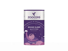 Zaocare Sound Sleep Melatonin & Chamomile Gummies - Exotic Blueberry Flavour ( 30 Gummies )
