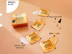 Pilgrim 24K Gold Facial Kit For Golden Glow ( 1 KIT )
