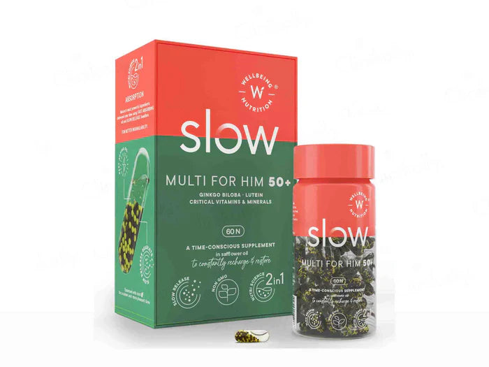 Wellbeing Nutrition Slow Multi for Him 50+ Capsule(60 Capsules)
