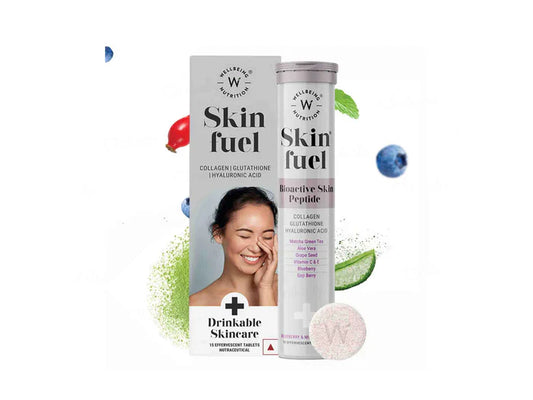 Wellbeing Nutrition Skin Fuel Tablet - Blueberry & Mint Flavour(15 Tablets)