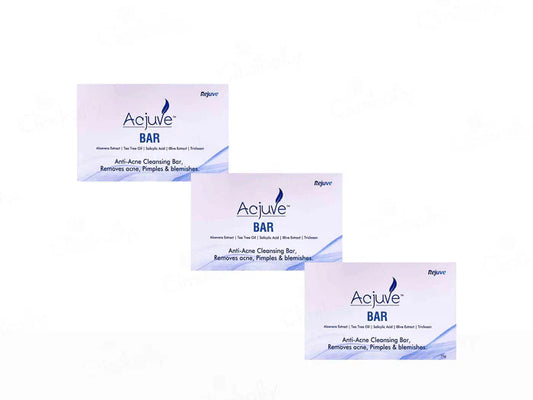 Acjuve Anti-Acne Cleansing Bar ( 3 x 75 gm )