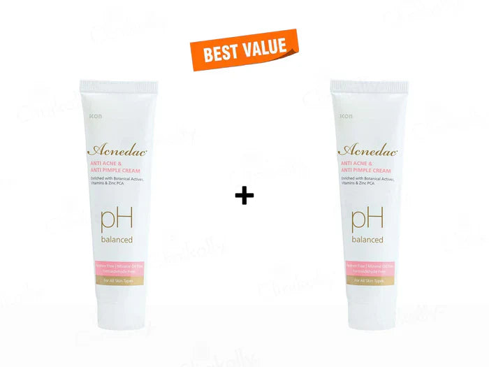 Acnedac pH Balanced Anti Acne & Anti Pimple Cream(2 x 25 gm)