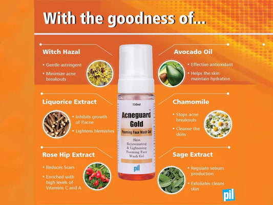 Acneguard Gold Foaming Face Wash Gel ( 150 ML )