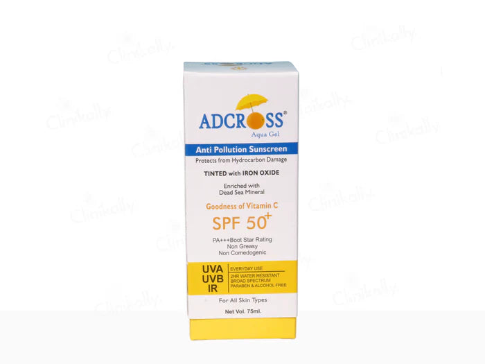 Adonis Adcross SPF 50+ Aqua Sunscreen Gel (75 ML)