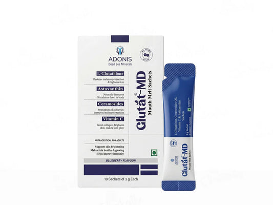 Adonis Glutat-MD Mouth Melt Sachet - Blueberry Flavour (10x3gm Sachets)