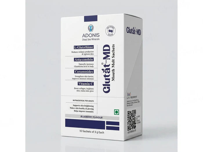 Adonis Glutat-MD Mouth Melt Sachet - Blueberry Flavour (10x3gm Sachets)