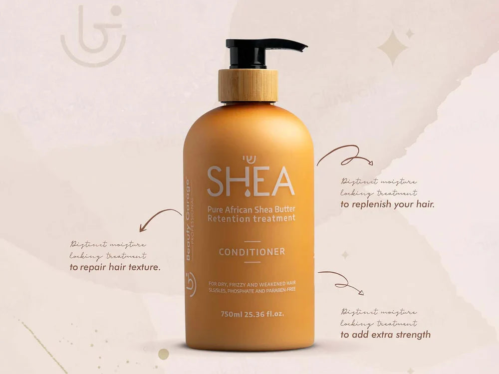 Beauty Garage Pure African Shea Butter Retention Treatment Conditioner (300 ML)