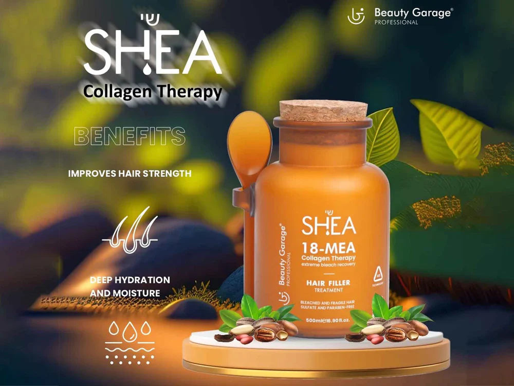 Beauty Garage Shea 18-MEA Collagen Therapy Hair Filler Treatment (500ML)