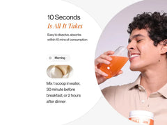 Beautywise Advanced Marine Collagen Peptides For Skin, Hair & Nails - Mango Peach Flavour (200 GM)