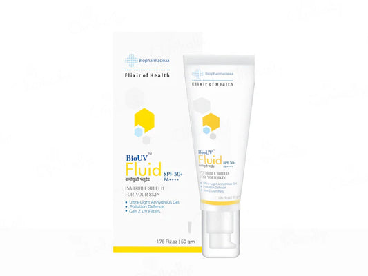 BioUV Fluid Ultra-Light Anhydrous Invisible Shield Sunscreen Gel SPF 50+ PA++++