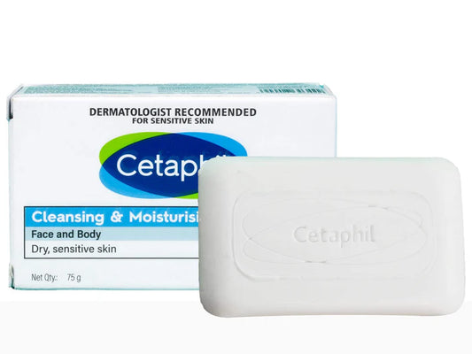 Cetaphil Cleansing & Moisturising Syndet Bar(75 gm)