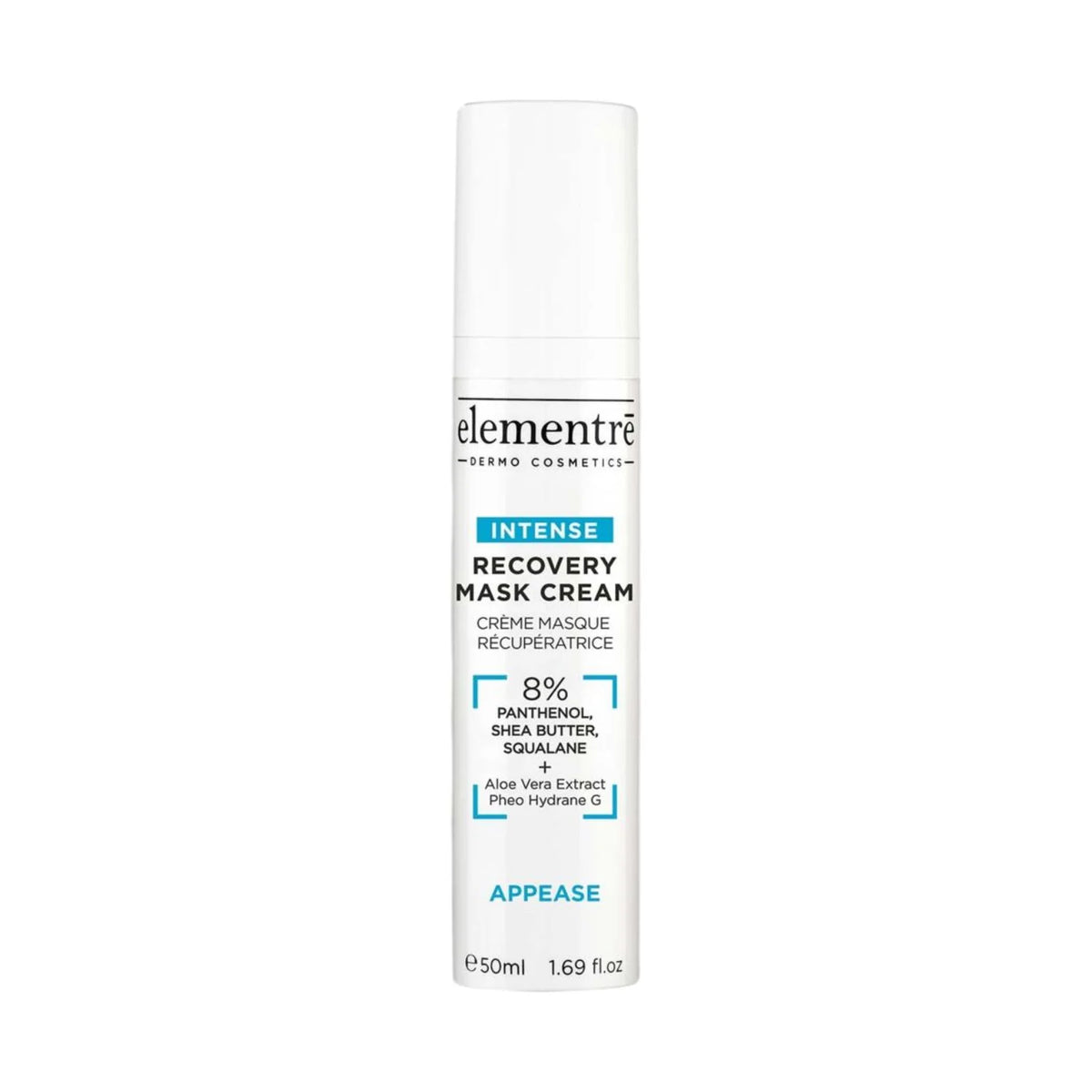 Elementre Recovery Mask Cream 8% Panthenol & Squalane  (50ml)
