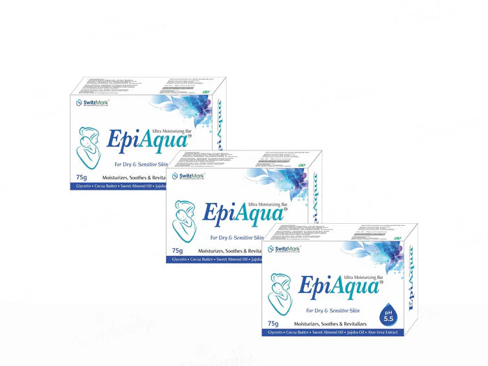 Epiaqua Ultra Moisturizing Bar For Dry & Sensitive Skin(3 x 75 gm)