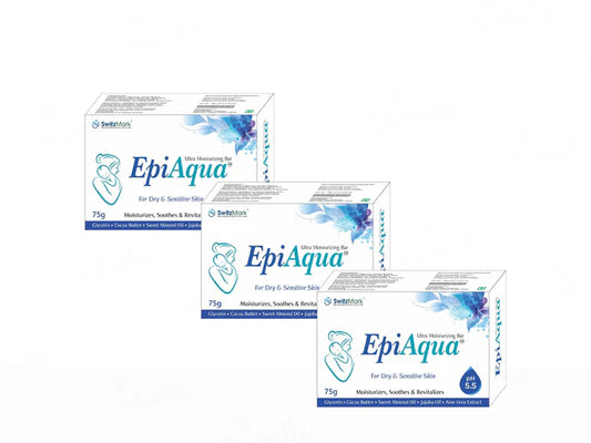 Epiaqua Ultra Moisturizing Bar For Dry & Sensitive Skin(3 x 75 gm)