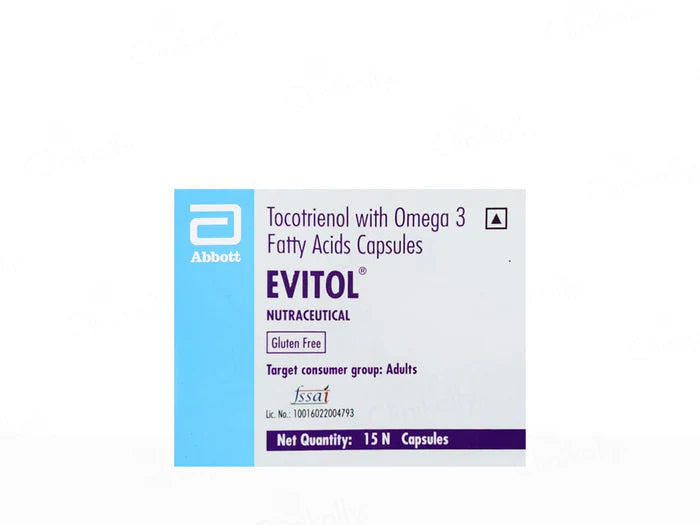 Evitol Tocotrienol Nutraceutical Capsule (15 Capsule )