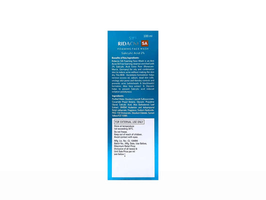 Ridacne SA Foaming Face Wash ( 100 ML )