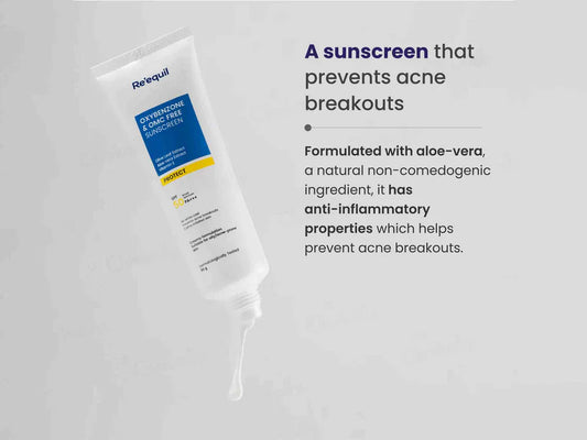 Re'equil Oxybenzone & OMC Free Sunscreen SPF 50 PA+++ ( 50 GM )