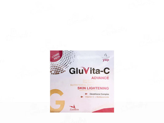 Gluvita-C Advance Skin Lightening Nutritional Supplement Kit 1 Kit (15 + 15 Tablets)