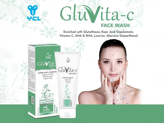 Gluvita-C Super Anti-Oxidant Advanced Skin Whitening & Lightening Face Wash ( 75 ML )