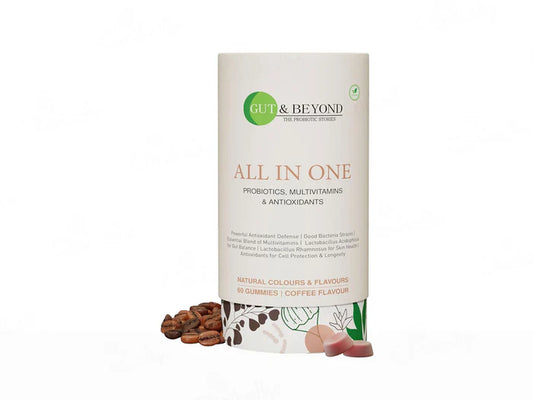 Gut & Beyond All In One Gummies - Coffee Flavour(60 Gummies)