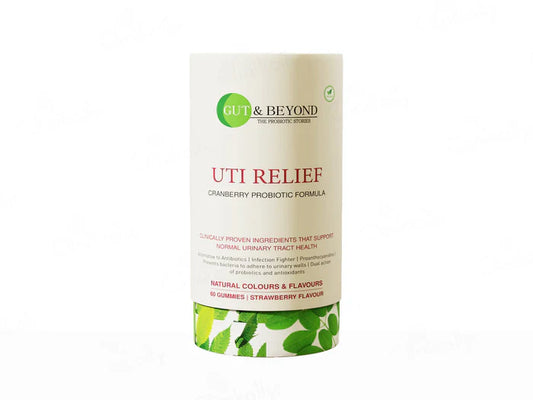 Gut & Beyond UTI Relief Gummies - Strawberry Flavour(60 Gummies)
