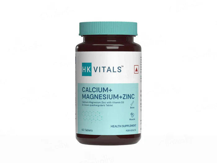 HK Vitals Calcium + Magnesium + Zinc Health Supplement Tablet For Adults(60 Tablets)