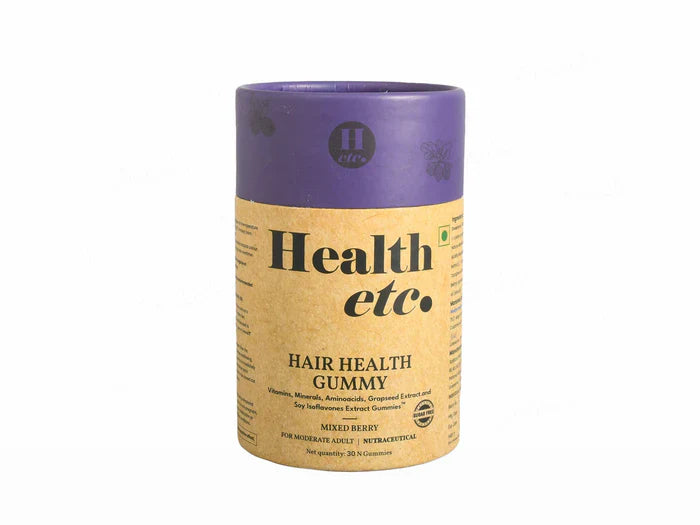 Health Etc Hair Health Gummy - Mixed Berry Flavour(30 Gummies)