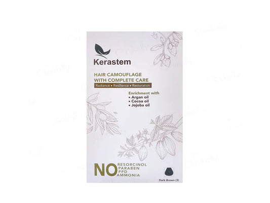 Kerastem Hair Color 3 Dark Brown(1 Kit)