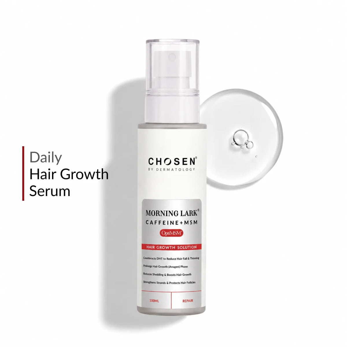 Morning Lark® Caffeine + MSM Hair Growth Solution (100ml)