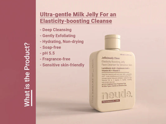 Neude Jelliciously Clean Elasticity Boosting Jelly Face Cleanser For Sensitive Skin ( 100 ML )