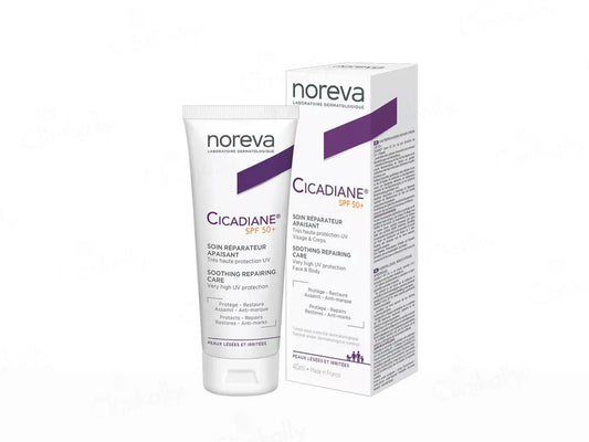 Noreva Cicadiane Soothing Repairing Face & Body Care Sunscreen SPF 50+ ( 40 ML )