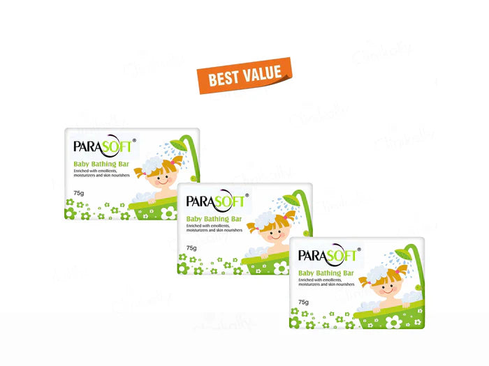 Parasoft Baby Bathing Bar(3 x 75 gm)