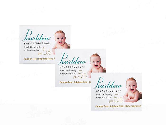 Pearldew Baby Syndet Bar(3 x 75 gm)